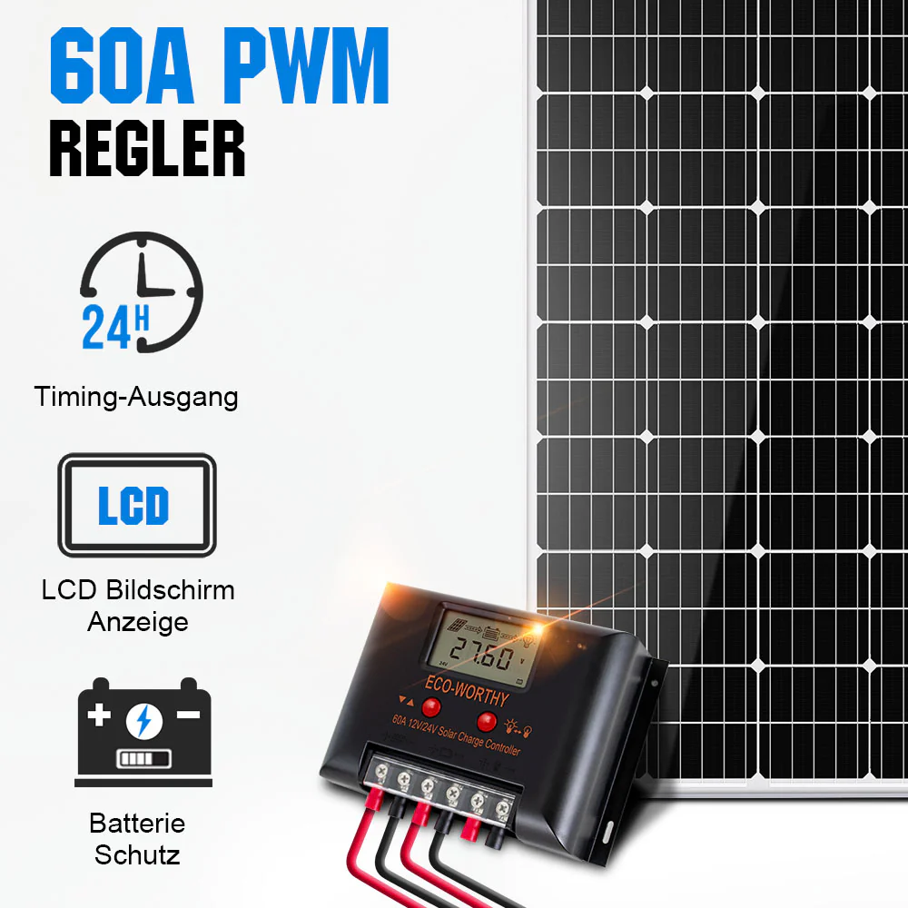 Wohnmobile 130Wp 260Wp 390Wp 520Wp 12V Basispaket Solaranlage mit 130Wp Semi-Flexibles Solarmodul - Image 6